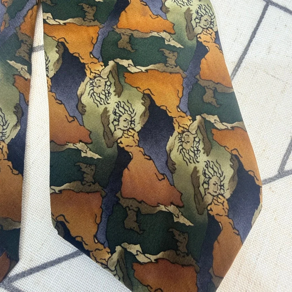 J. Garcia Silk Necktie OS Multicolor Flamenco‎ Dancer Collection Nine Art Tie